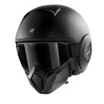 Cască Moto full-open SHARK STREET-DRAK BLANK colour black/matt, size M, SHARK