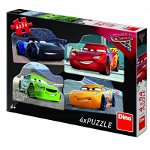 Puzzle 4 in 1 Dino Toys Cars 3, 54 piese, 4-6 ani