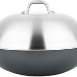 Tigaie wok Carl Schmidt Sohn-Altena, fonta, 36x10 cm, argintiu, Carl Schmidt Sohn
