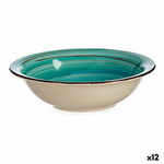 Farfurie Adâncă Turquoise Gresie 12 Unități (21 x 5,5 x 21 cm)