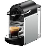 Espressor Automat Nespresso De Longhi EN124.S Pixie, 1260 w, 19 bar, 0,7l, Negru-Argintiu, DeLonghi