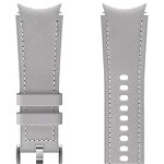 Curea smartwatch  Hybrid Leather Band pentru Galaxy Watch4 20mm S/M - Silver, Samsung