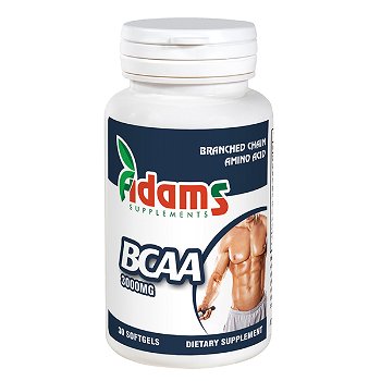 BCAA 3000 mg Adams Supplements - 30 tablete, Adams Supplements