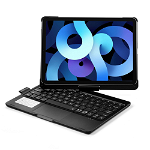 Husa Loomax tip mapa, tastatura Bluetooth, rotire 360 grade cu touchpad, neagra, 10.9/11 inch, cu 6 culori, Loomax