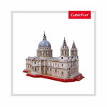 Puzzle 3D CubicFun - Catedrala St. Paul + Brosura, 107 piese