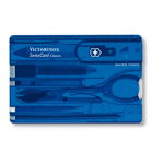 Unealtă multifuncțională Victorinox SwissCard, albastru transparent, Victorinox