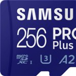 Card de memorie Samsung microSD, PRO Plus, 256GB, 160MB/s + adaptor, Samsung