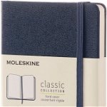Moleskine Classic Notebook, Pocket, Plain, Sapphire Blue, Hard Cover (3.5 X 5.5), Moleskine (Author), Moleskine