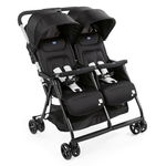 Carucior gemeni, Chicco, Ohlala, Ultra usor si compact, 8 kg, 0 luni+, Negru