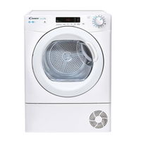 Uscator de rufe Candy CSO C10DG-S, Condensare, 10 kg, Clasa B, WiFi, Bluetooth, Programe rapide de uscare, Super easy iron, Alb