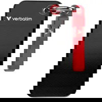 Pocket SSD USB 3.2 Gen 2 1TB Black/Red Verbatim, Verbatim