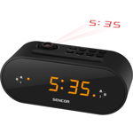Sencor SRC 3100 B Radio cu ceas cu proiecție, negru, Sencor
