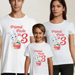 Set de tricouri personalizate Primul Paste in 3 - iepuras -, 1