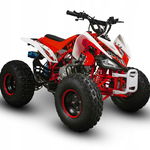 Atv Barton Rocky125cc, 4 Timpi, Roti De 8", Culoare Alb/rosu, Barton