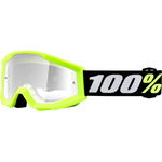 Ochelari Copii Atv/cross 100% Strata Mini Grom Yellow, Sticla Clara, 100%