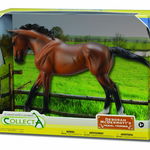 Figurina in cutie Iapa Thoroughbred Bay pictata manual WB Collecta