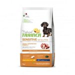 NATURAL TRAINER Sensitive No Gluten, XS-S, Rață, hrană uscată monoproteică câini, sistem digestiv, 7kg, NATURAL TRAINER