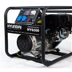 Generator de curent monofazic Hyundai HY6000 11 CP, 4.4 kW, 6 litri