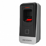 Cititor biometric si card MIFARE Hikvision, DS-K1201AMF citeste carduri MIFARE, capacitate amprente 5000 suporta RS485 buzzer, d, HIKVISION