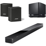 Sistem BOSE cu Boxe wireless Bose 500, Soundbar Bose 500 si Boxe Bose Surround pentru Soundbar 500 - 700 Black
