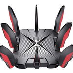 Router wireless TP-Link Archer GX90, AX6600, Tri-Band Gigabit, Wi-fi 6, 4Ã 4 MU-MIMO