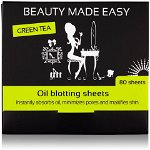 Beauty Made Easy Foite matifiante cu ceai verde 80 buc