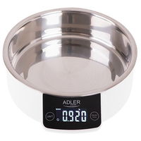 Cantar de bucatarie Adler AD 3166  5Kg Bol 900ml TARA Inox