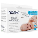 Set aspirator nazal bebelusi 0+luni, Nosko Original, NOSKO