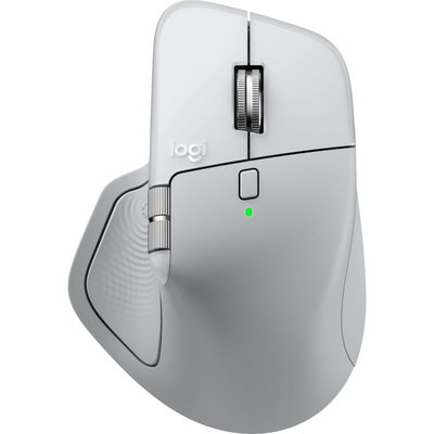 Mouse Wireless Logitech MX Master 4 for MAC, Silent, USB, BT, White Silver
