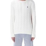 Ralph Lauren Cable knit sweater White