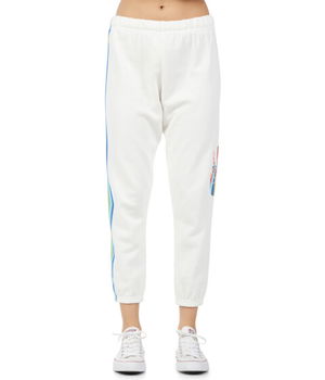 Imbracaminte Femei Lauren Moshi Alana Stripe Peace Pants Milk, Lauren Moshi