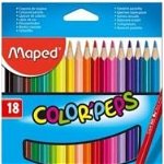 Set creioane colorate Maped Color'Peps, 18 culori, Maped