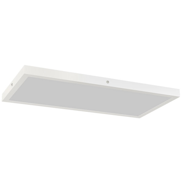 HOMCOM Set de 2 Plafoniere LED Subțiri cu Design Minimalist și Modern, Reglabile, Candelabru LED din Oțel și Plastic, 60x30x3,7 cm, Alb | Aosom Romania, HOMCOM