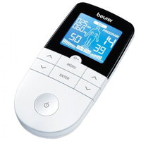 Aparat de electrostimulare musculara Beurer EM49 2 canale 4 electrozi Alb