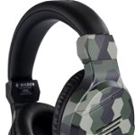 Casca Gaming Stereo BigBen Headset Licenta Sony PlayStation, PC, Jack 3.5mm, Cablu 1.2m, Camo, 