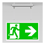 C.il. Siguranta AX alb, LED, suspendat incastrat, Schrack