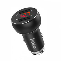 Hoco Z22 / Incarcator Auto Bricheta, Afisaj LED(Tensiune baterie auto