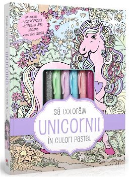 Să colorăm unicornii în culori pastel, nobrand