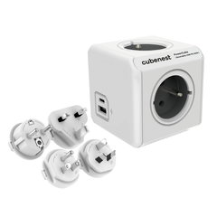 Priză 13 cm PowerCube ReWirable USB – Cubenest, Cubenest