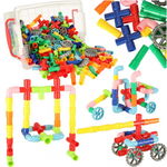 Set educational de constructie conducte de apa 340 de elemente, IMK