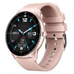 Smartwatch iHunt Watch 6 Titan, Display Full Touch 1.28inch, Bluetooth, Bratara Silicon, Rezistenta la apa IP67, Android/iOS (Roz)