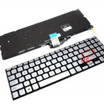 Tastatura Asus VivoBook X509FA Gri cu Palmrest Argintiu, Asus
