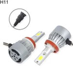 Set 2 leduri cu ventilator h8/h11 12-24v , 72w 7600lm , alb 6000k, c6