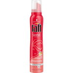 Spuma modelatoare Taft Shine, nivel fixare 4, formula vegana, 200 ml