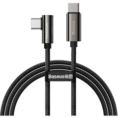Cablu Type-C la Type-C Baseus Legend Series Elbow Fast Charging Black 100W, 5A, 1m