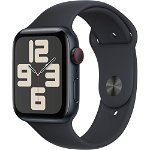 Apple Apple Watch SE (2023), GPS, Cellular, Carcasa Midnight Aluminium 44mm, Midnight Sport Band - M/L, Apple