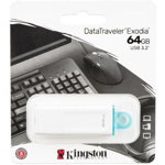 Memorie USB Exodia 64GB USB 3.2 White, Kingston