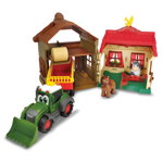 Set Dickie Toys Happy Farm House cu tractor si accesorii, Dickie Toys