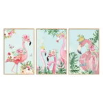 Sticker decorativ, Tablou flamingo, 93 cm, 806STK, BV