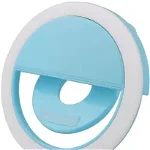 Selfie Ring, Lampa LED pentru Selfie, Clema de Prindere, 3 intensitati lumina, 36 LED-uri, Acumulator 400mAh, Albastru ,Ej-Products